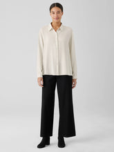 Washable Stretch Crepe Wide-Leg Pant
