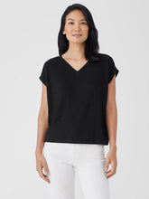 Organic Linen Jersey V-Neck Tee