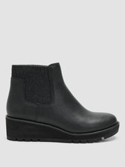 Chelsea Wedge Washed Leather Bootie