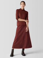 Fine Merino Turtleneck Top in Regenerative Wool