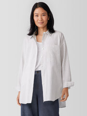 Organic Cotton Ripple Checkered Classic Collar Shirt