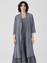 Sheer Silk Georgette High Collar Jacket