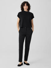 Cotton Blend Ponte Slim Pant