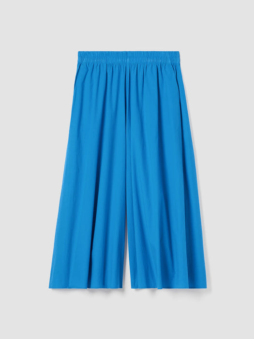 Washed Organic Cotton Poplin&nbsp;Skirt Pant