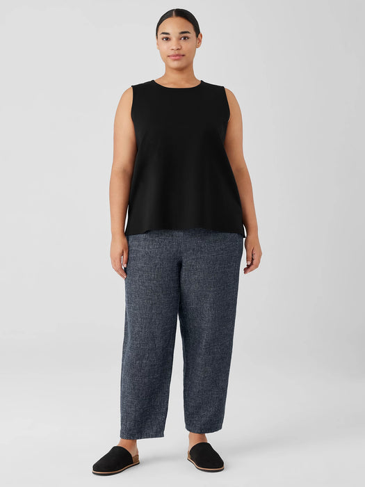 Washable Flex Ponte Round Neck Tank