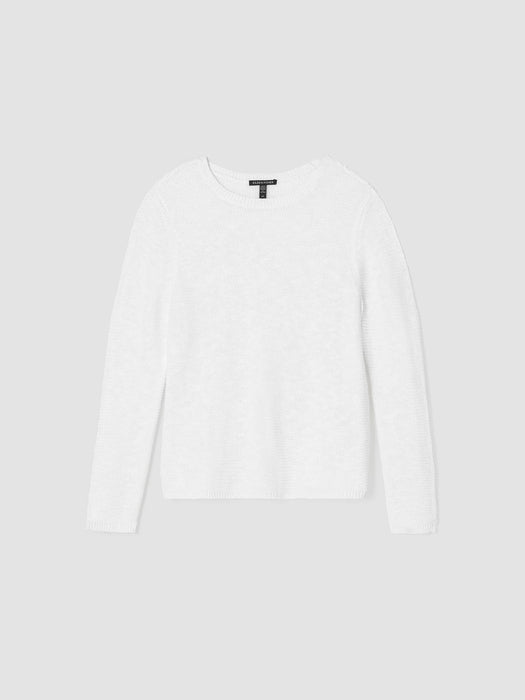 Organic Linen Cotton&nbsp;Crew Neck Top