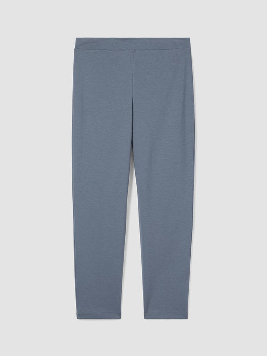 Cotton Blend Ponte Slim Pant