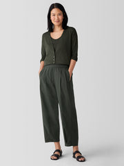 Organic Linen Cotton&nbsp;Cropped Cardigan