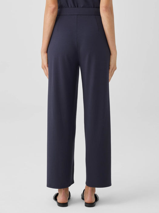 Stretch Jersey Knit Straight Pant