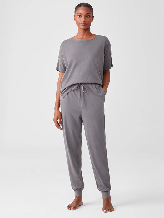 Organic Cotton Interlock&nbsp;Jogger Sleep Pant