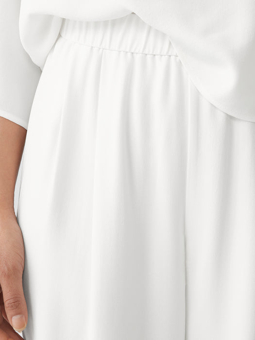 Silk Georgette Crepe Lantern Pant