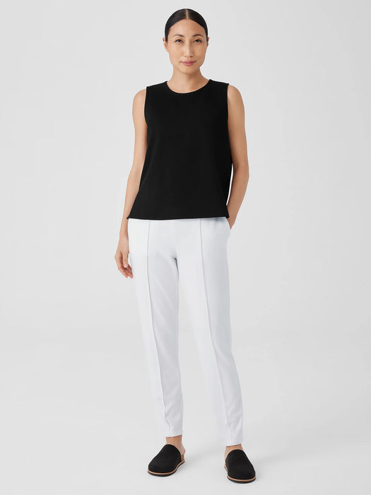 Washable Flex Ponte Round Neck Tank
