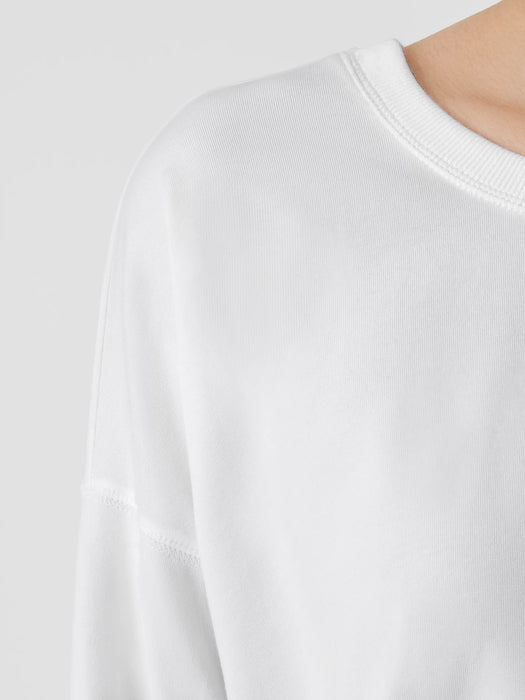 Traceable Cotton Jersey Crew Neck Top