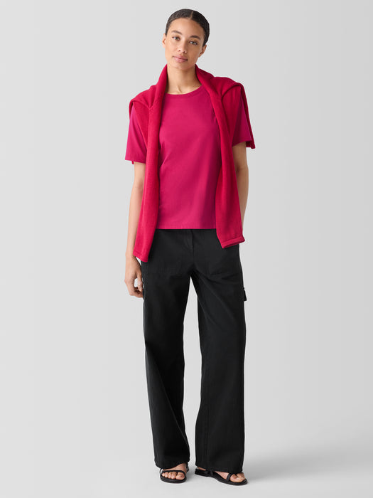 Organic Pima Cotton Jersey&nbsp;Round Neck Tee