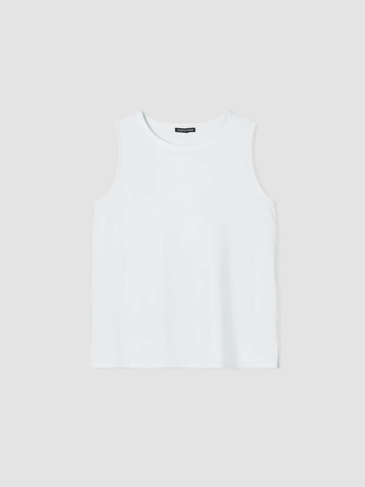 Washable Flex Ponte Round Neck Tank