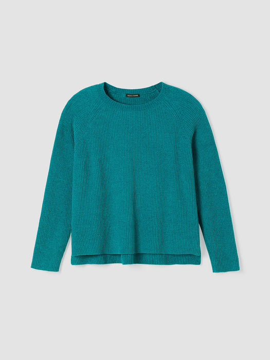 Organic Cotton Chenille Crew Neck Top