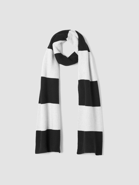 Cotton and Recycled Cashmere Scarf