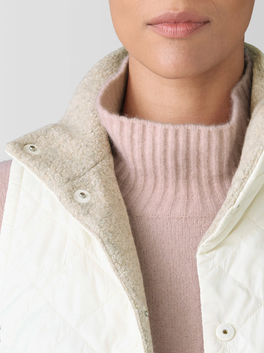 Eggshell Recycled Nylon&nbsp;Reversible Vest