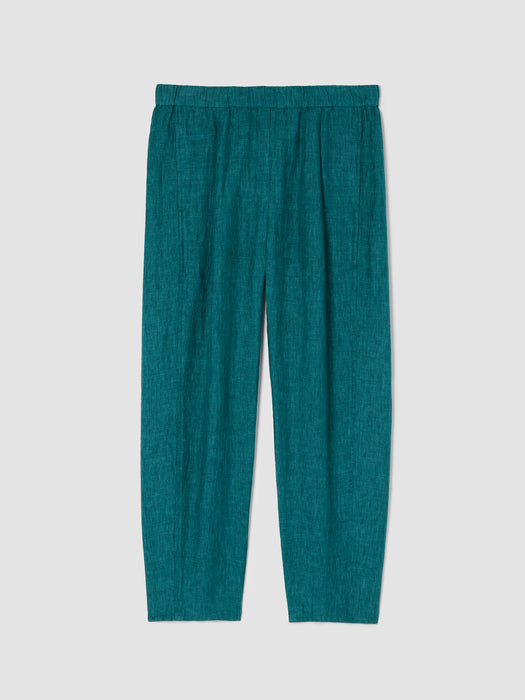 Washed Organic Linen D&eacute;lav&eacute; Lantern Pant