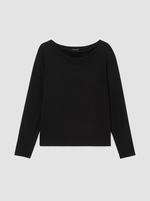 Fine Jersey Cowl Neck Top