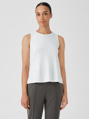 Washable Flex Ponte Round Neck Tank