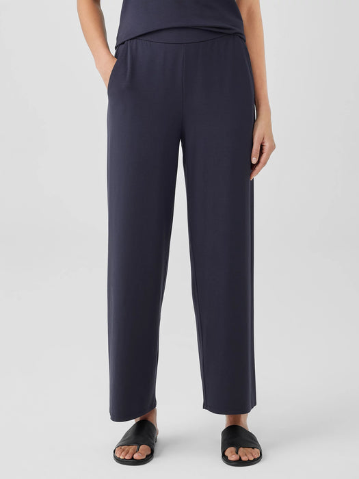 Stretch Jersey Knit Straight Pant
