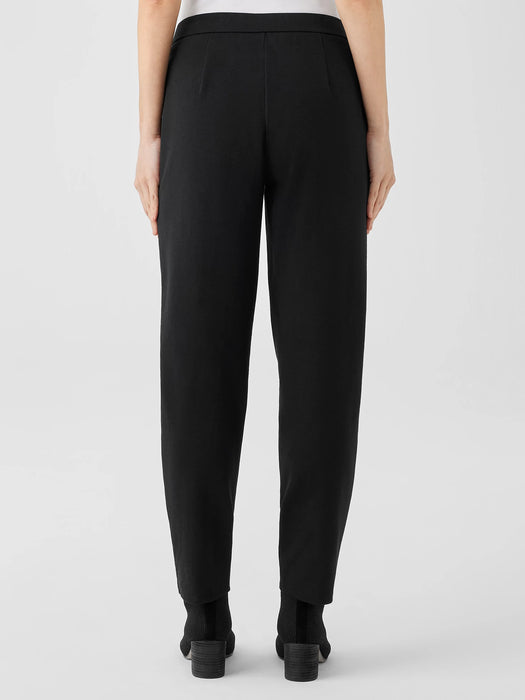 Cotton Blend Ponte Tapered Pant