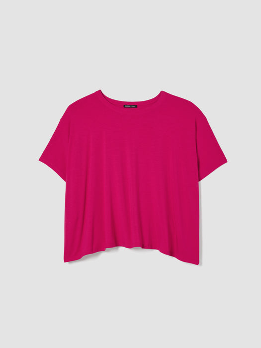 Fine Jersey Crew Neck Box-Top