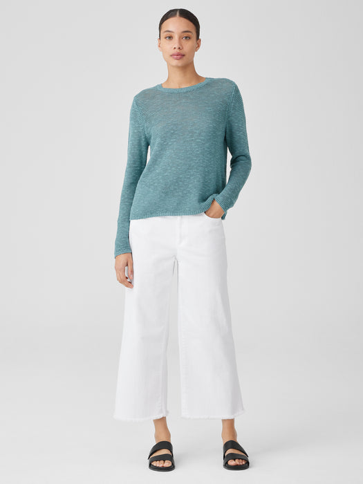 Organic Linen Cotton&nbsp;Crew Neck Top