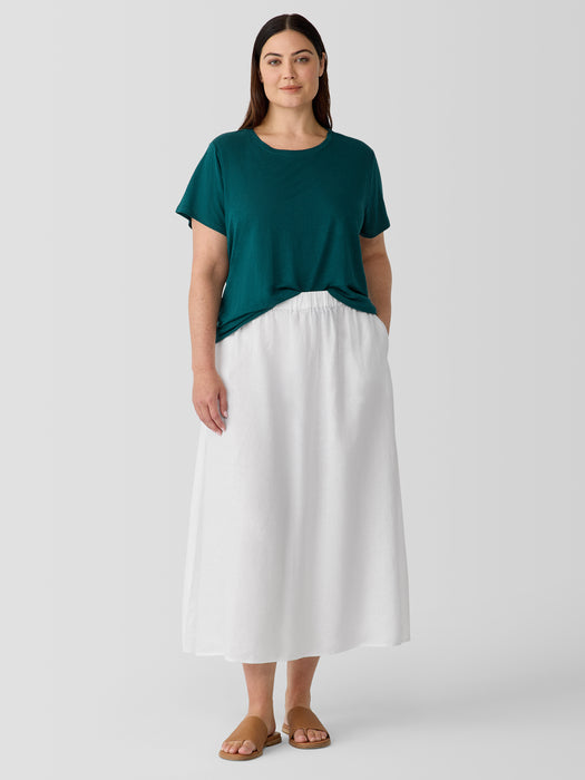 Organic Linen Jersey Crew Neck Tee