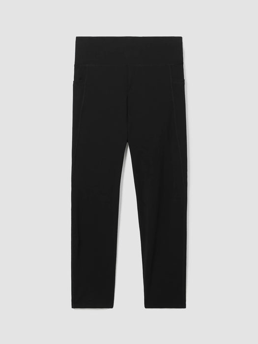 Pima Cotton Stretch Jersey Capri&nbsp;Leggings