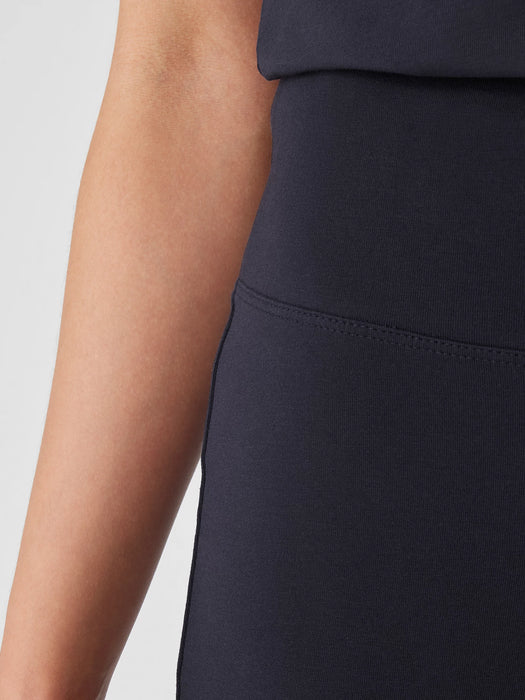 Pima Cotton Stretch Jersey High-Waisted Pant