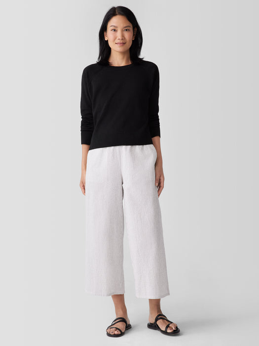 Organic Linen Cotton Raglan-Sleeve Top