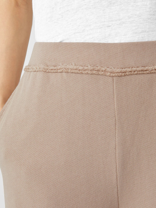 Lightweight Organic Cotton Terry Straight Pant