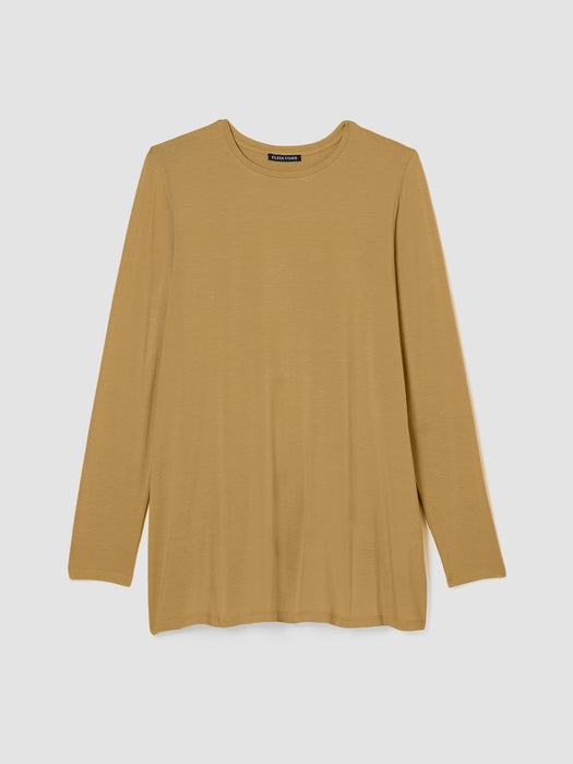 Fine Jersey Crew Neck Top