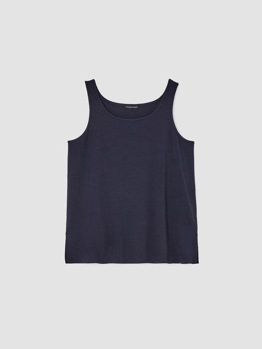Stretch Jersey Knit Scoop Neck Tank