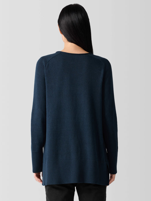 Peruvian Cotton Blend V-Neck Top