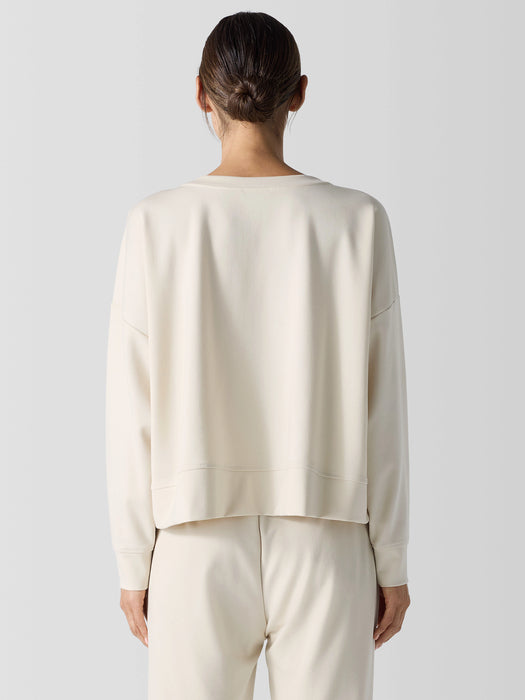 Lightweight Ponte Round Neck Top