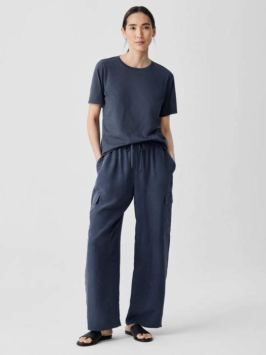 Organic Pima Cotton Jersey&nbsp;Round Neck Tee