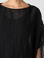 D&eacute;lav&eacute; Organic Linen Gauze Caftan