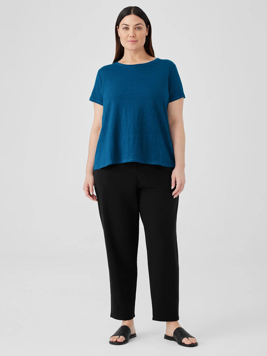 Organic Linen Jersey Crew Neck Tee