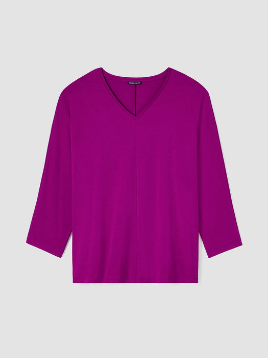 Fine Jersey Dolman-Sleeve Top