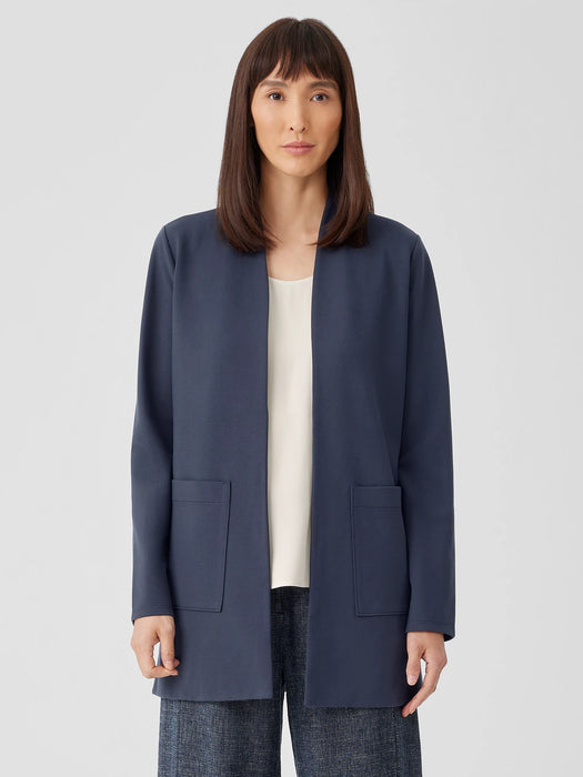 Washable Flex Ponte High Collar Jacket