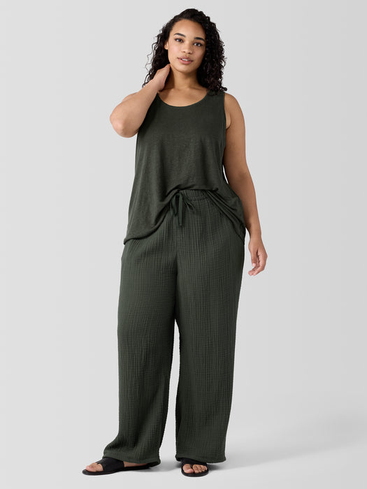 Organic Cotton Lofty Gauze Straight Pant
