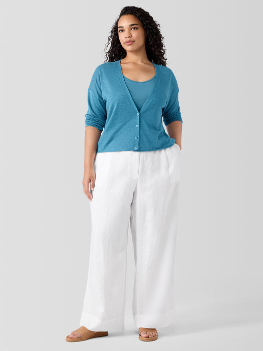 Organic Linen Cotton&nbsp;Cropped Cardigan