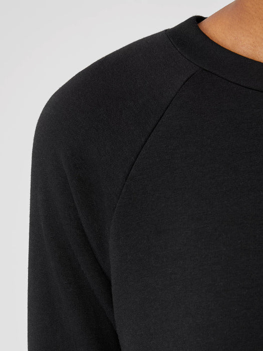 Cozy Brushed Terry Hug Raglan-Sleeve Top