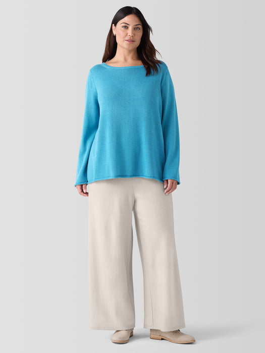 Peruvian Cotton Blend Bateau Neck Top