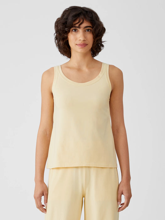 Traceable Cotton Jersey Scoop Neck Tank