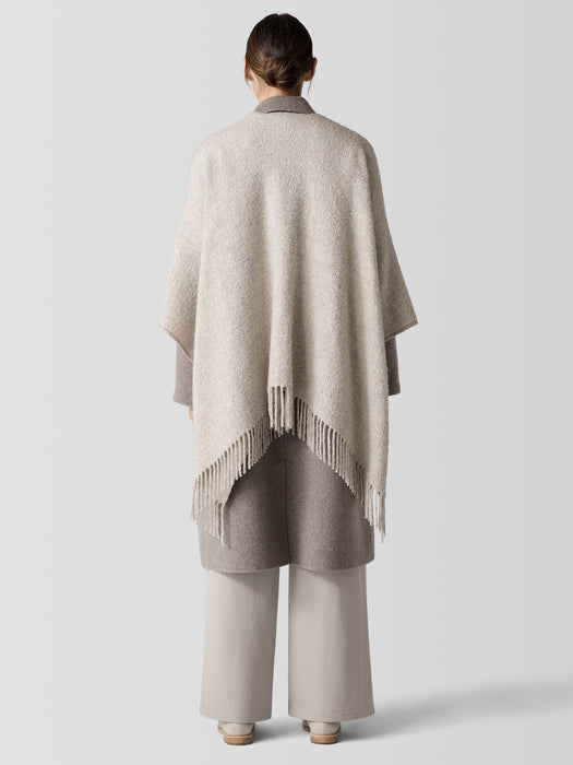 Alpaca Silk Boucle Poncho