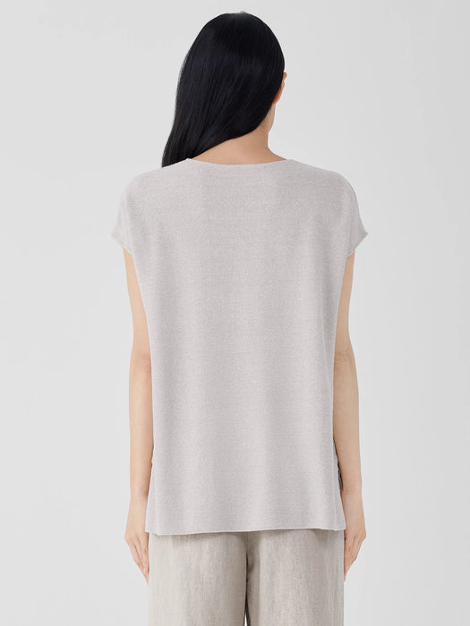 Organic Linen Cotton V-Neck Top